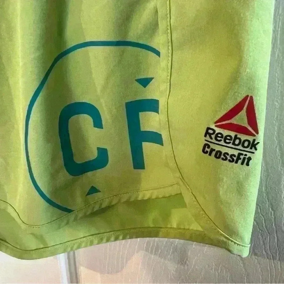 Reebok CrossFit CoBranded Athletic Shorts Women Green Size Large GUC see photos - Picture 7 of 8